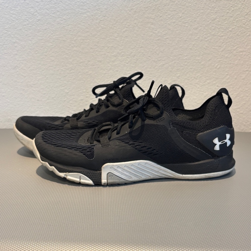 Under Armour Black and White Training Sneakers